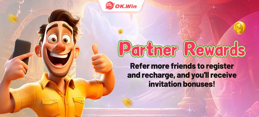 OK Win partner rewards banner
